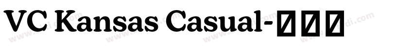 VC Kansas Casual字体转换